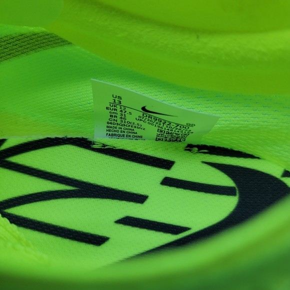 Nike ZoomX Dragonfly Track & Field Distance Spikes Men's Size 13 Volt Black New - Picture 9 of 10